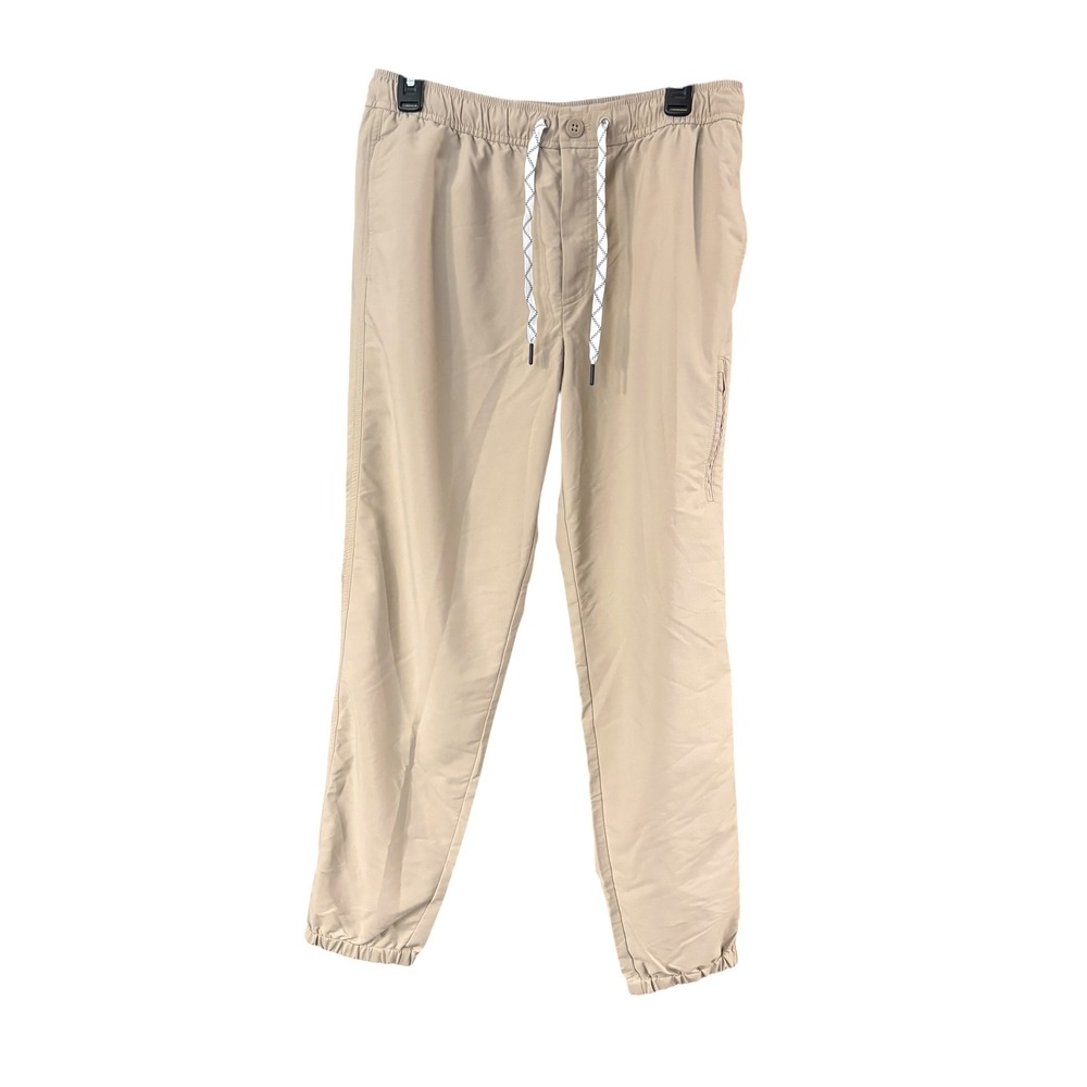 Vineyard Vines Mens OTG On-The-Go Jogger‎ Pants Khaki Tan Performance Stretch M